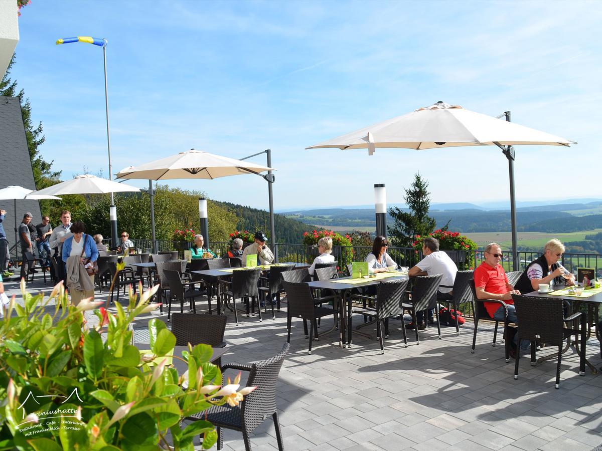 Hotel Die Triniushuette "Thueringens Schoenste Aussicht" Rauenstein Esterno foto