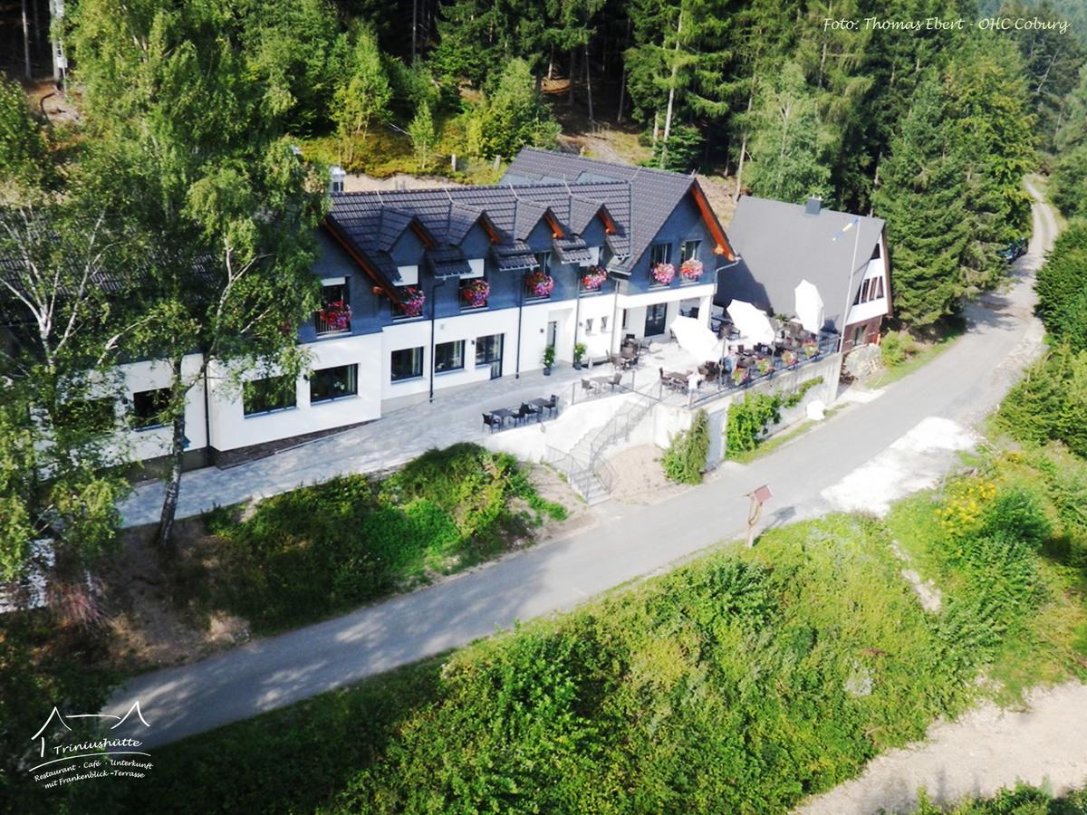 Hotel Die Triniushuette "Thueringens Schoenste Aussicht" Rauenstein Esterno foto