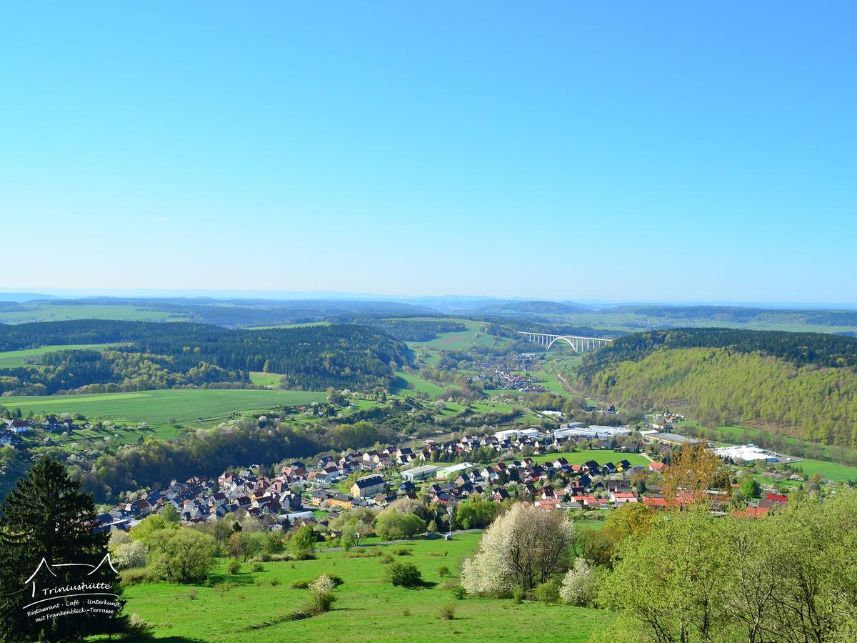 Hotel Die Triniushuette "Thueringens Schoenste Aussicht" Rauenstein Camera foto