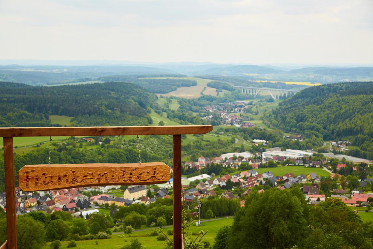 Die Triniushuette "Thueringens Schoenste Aussicht" Rauenstein Esterno foto